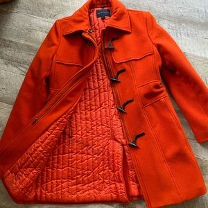 Beautiful Orange Thincilate Wool Banana Republic Paddington coat